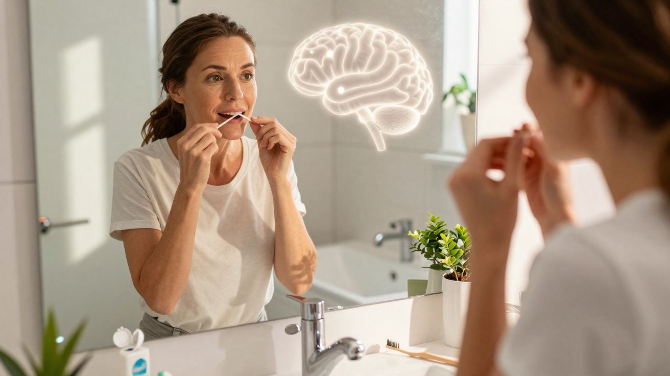 Estudo liga doença gengival a danos na substância branca do cérebro.